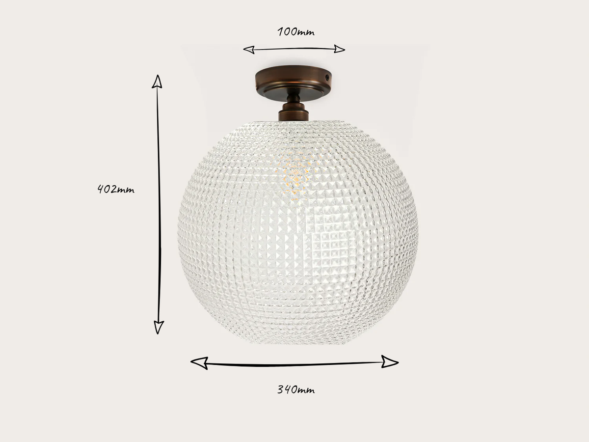 Fixed Arthur with Mr Ted Glass Shade