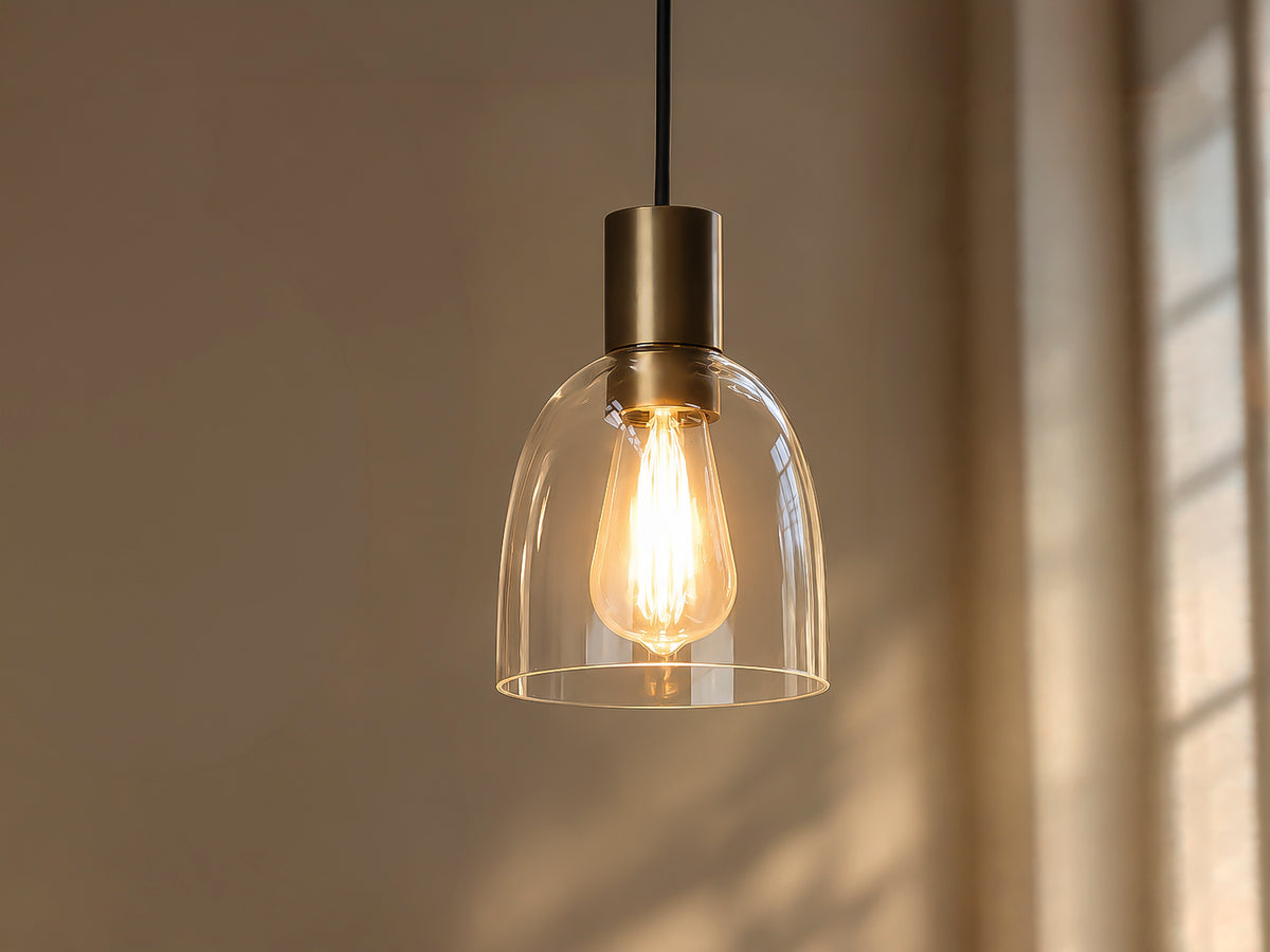 14cm Glass Cloche Fergus Pendant