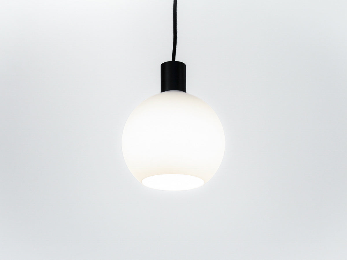 Apothecary 20cm Round Opal Glass Fergus Pendant