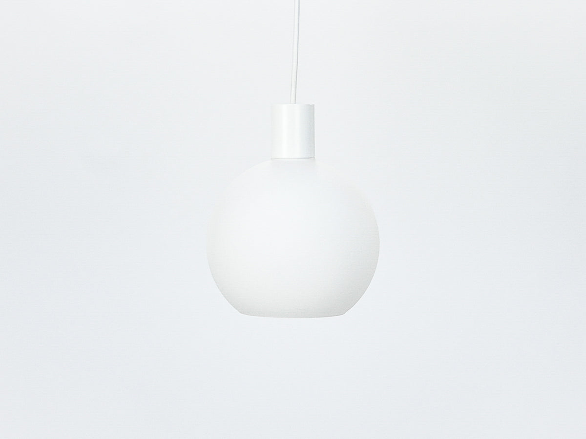 Apothecary 20cm Round Opal Glass Fergus Pendant