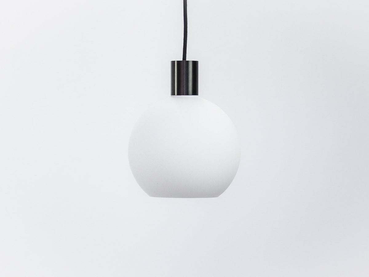 Apothecary 20cm Round Opal Glass Fergus Pendant