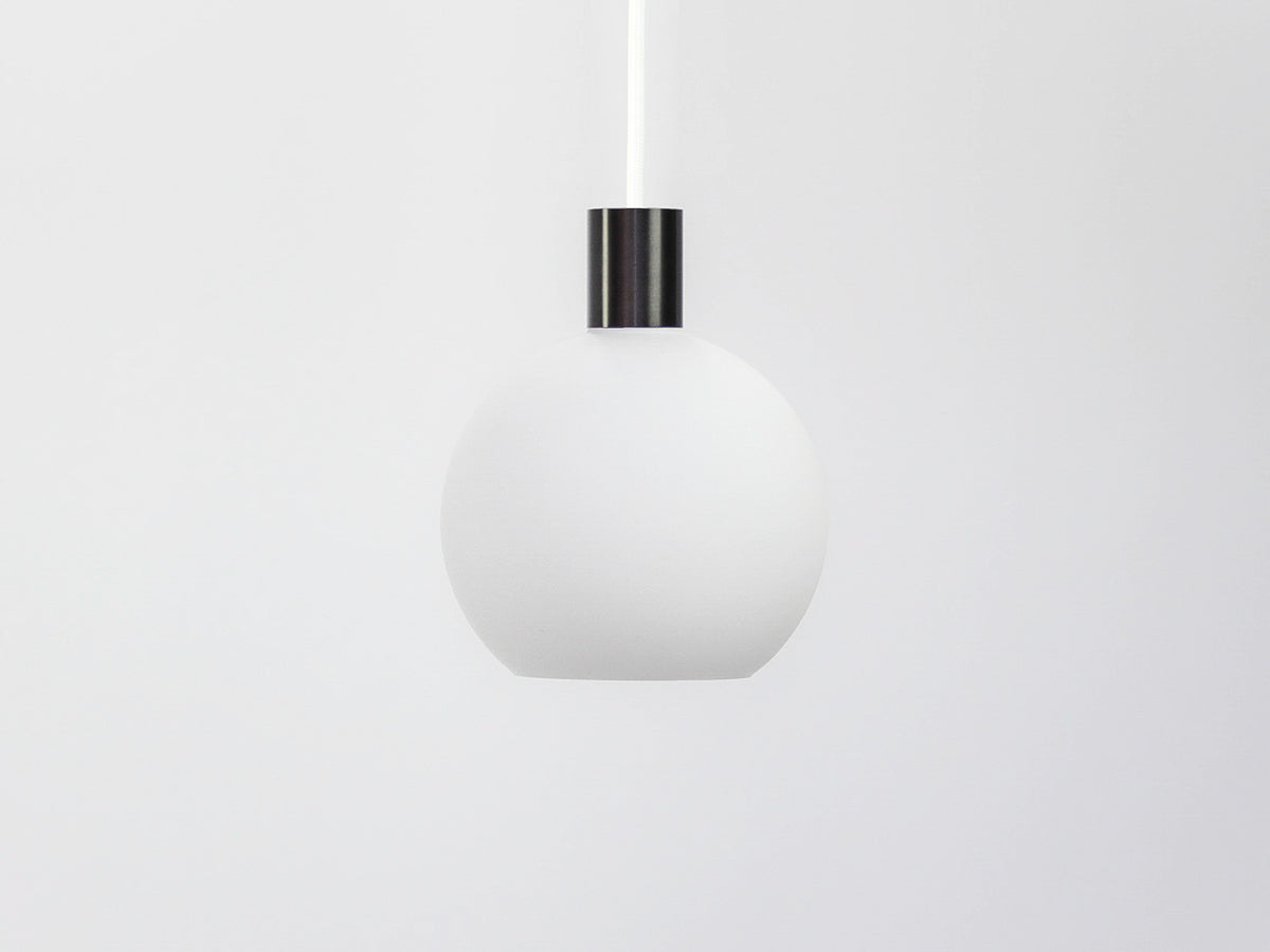 Apothecary 20cm Round Opal Glass Fergus Pendant