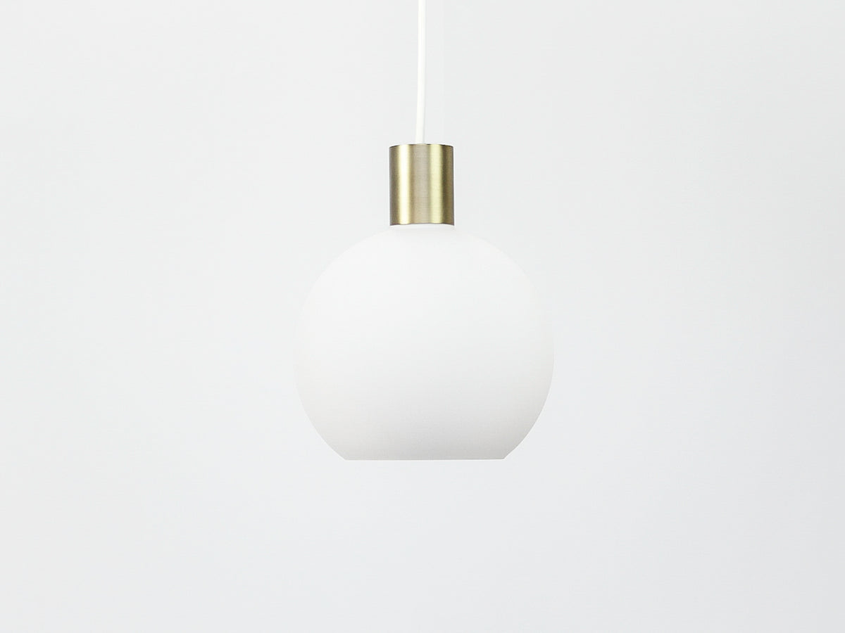 Apothecary 20cm Round Opal Glass Fergus Pendant