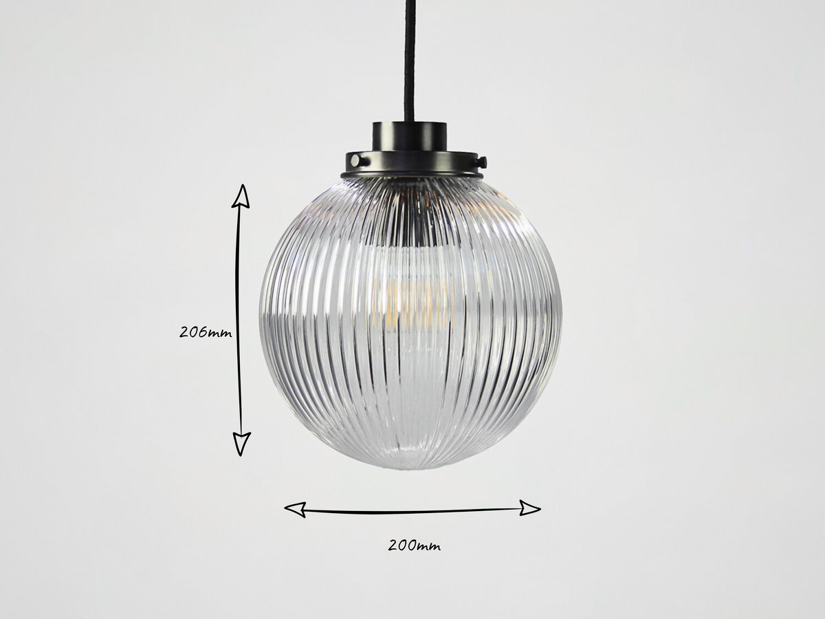 Alfie 20cm Glass Pendant