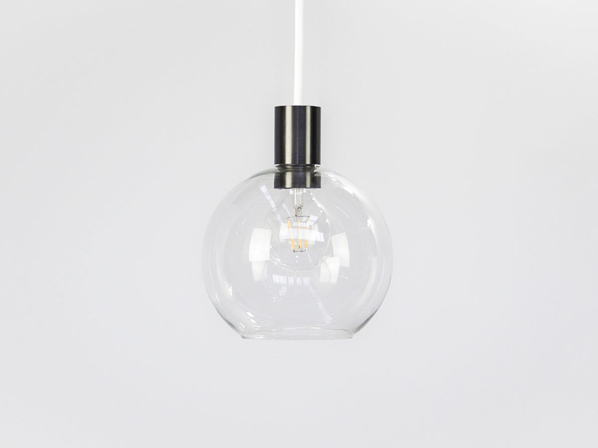 Apothecary 20cm Round Glass Fergus Pendant