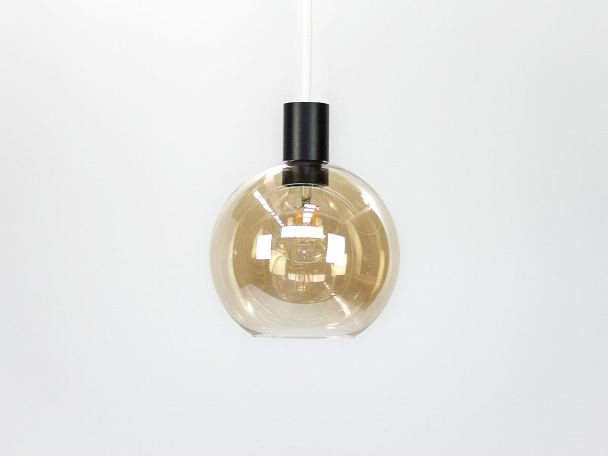 Apothecary 20cm Round Glass Fergus Pendant
