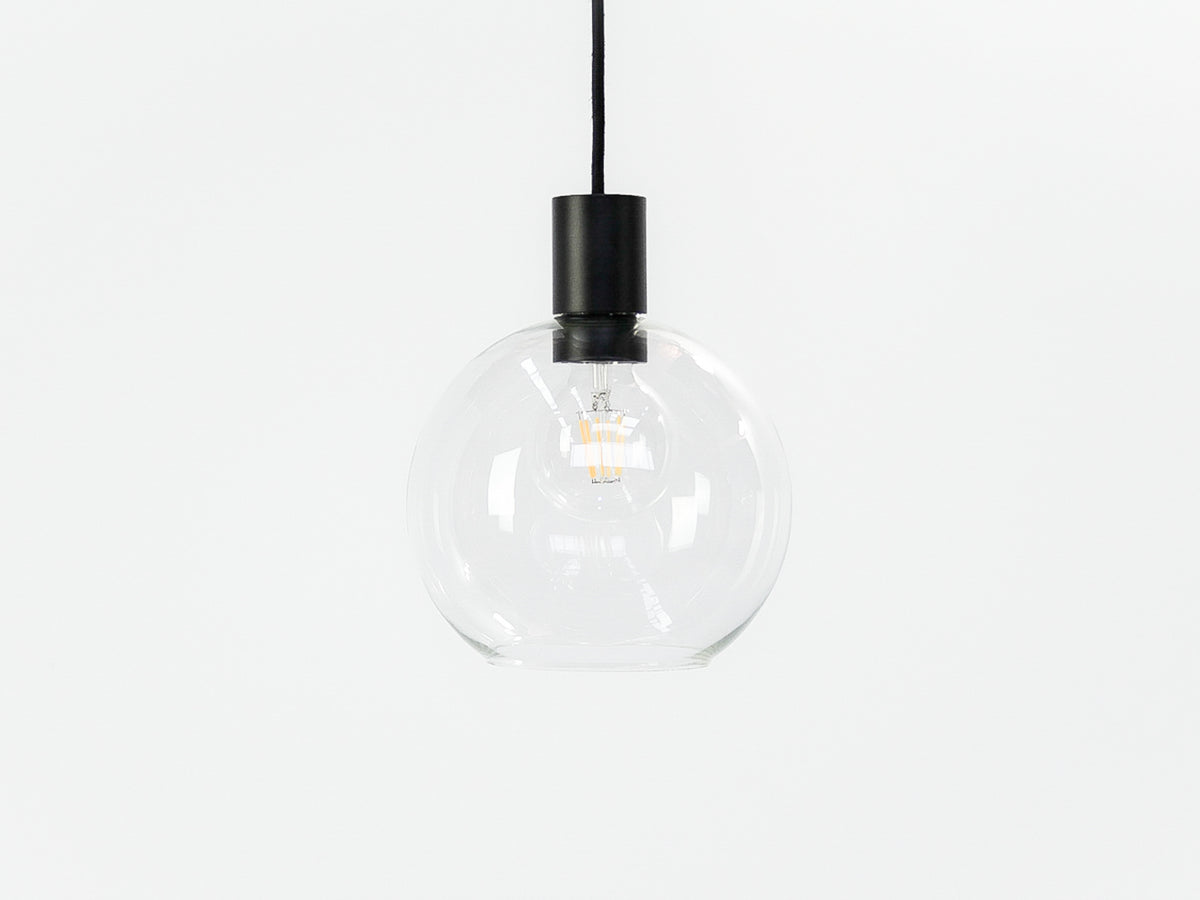 Apothecary 20cm Round Glass Fergus Pendant