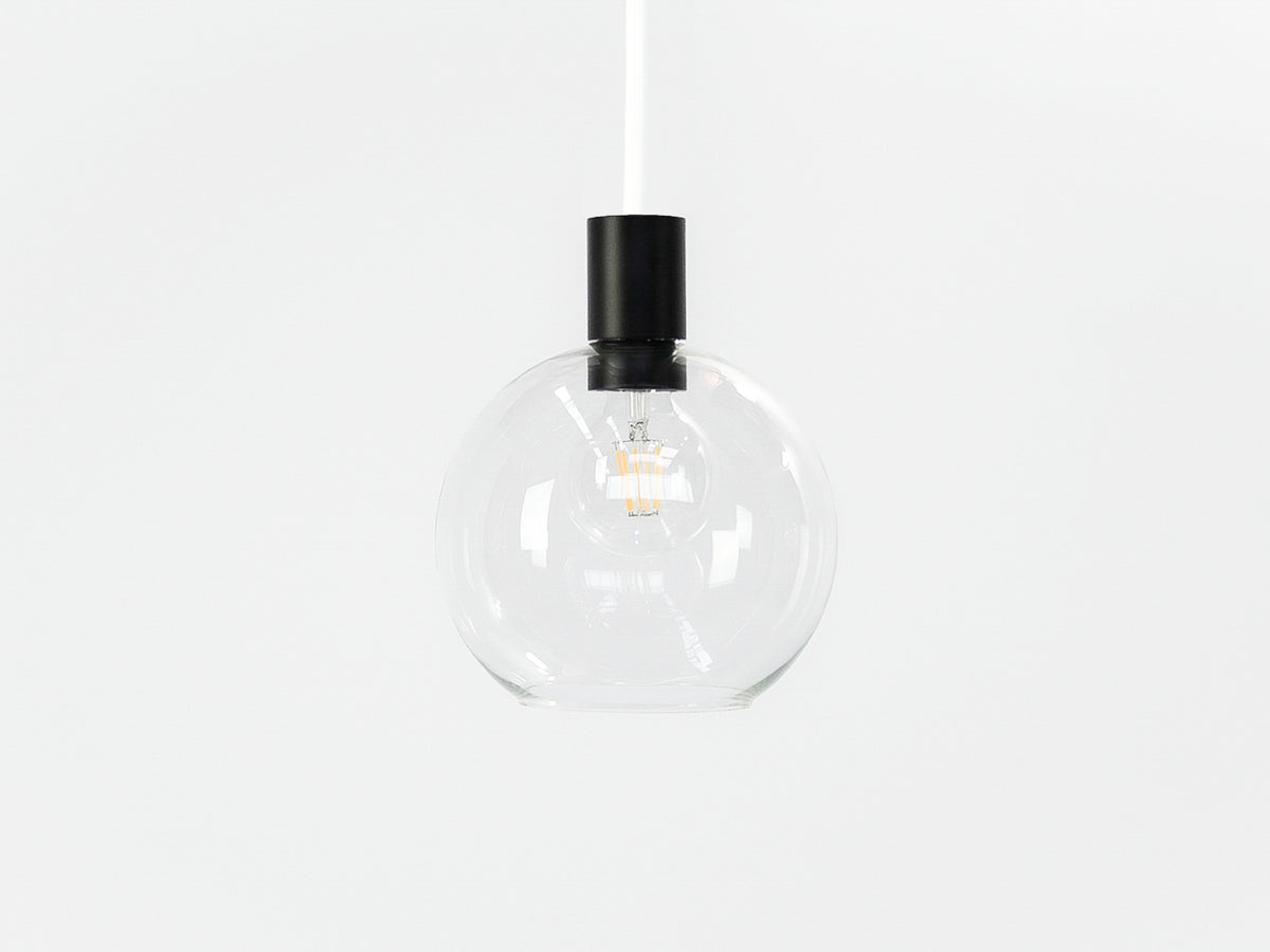 Apothecary 20cm Round Glass Fergus Pendant