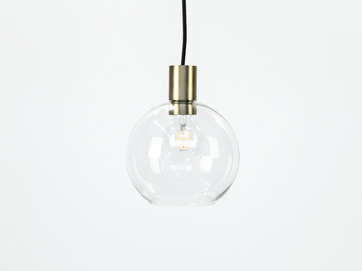 Apothecary 20cm Round Glass Fergus Pendant