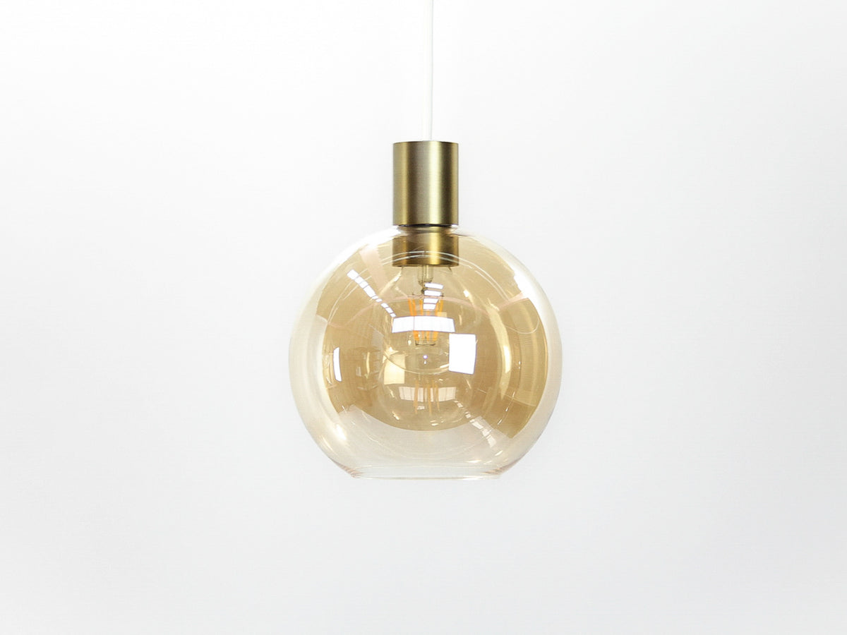 Apothecary 20cm Round Glass Fergus Pendant