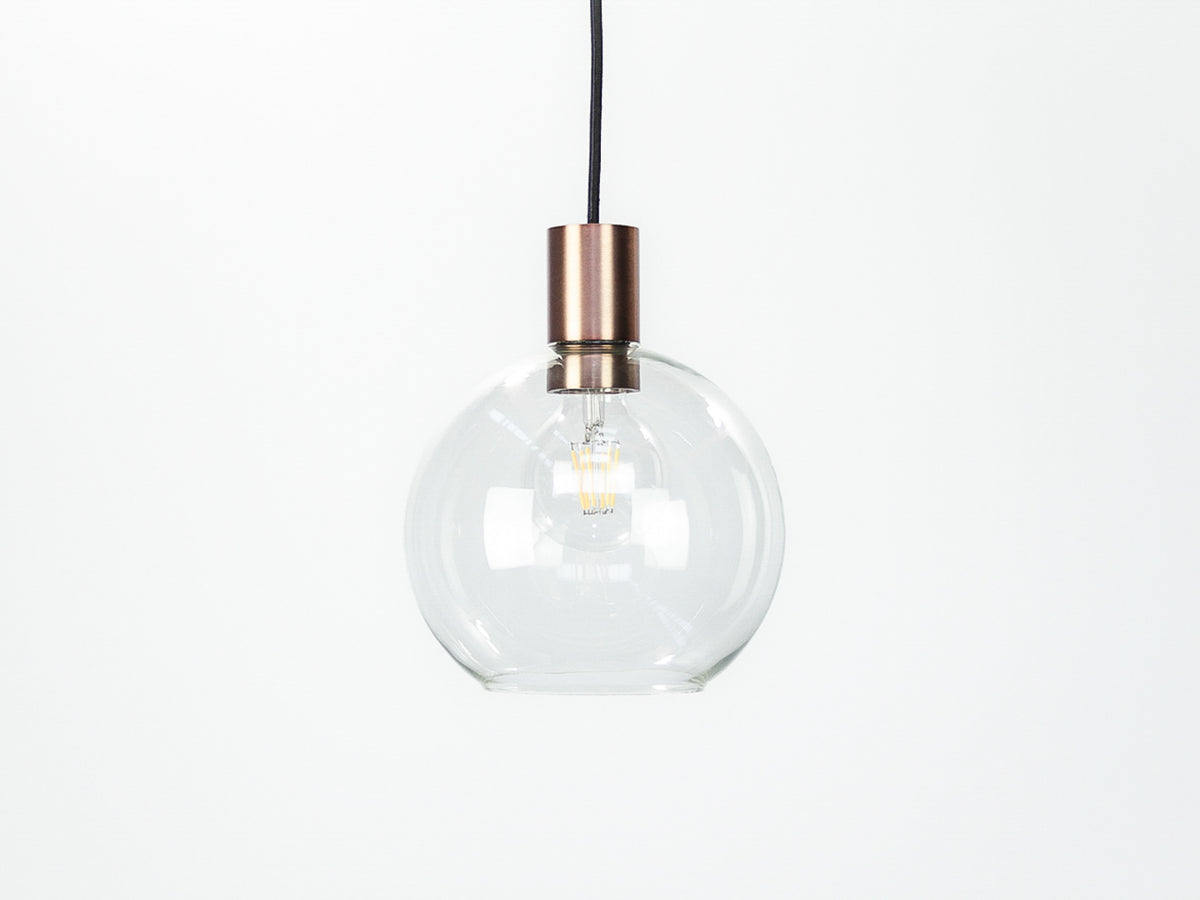 Apothecary 20cm Round Glass Fergus Pendant