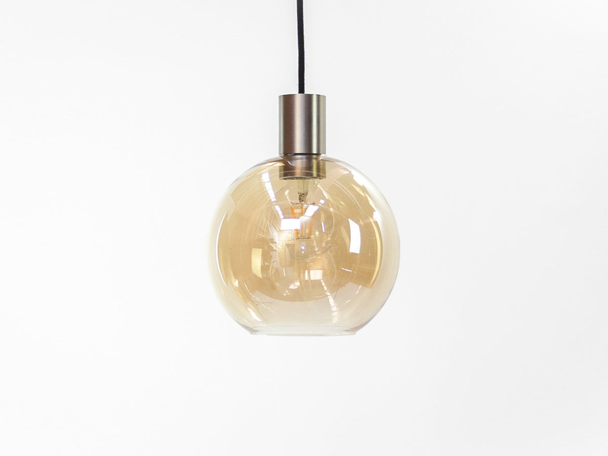 Apothecary 20cm Round Glass Fergus Pendant