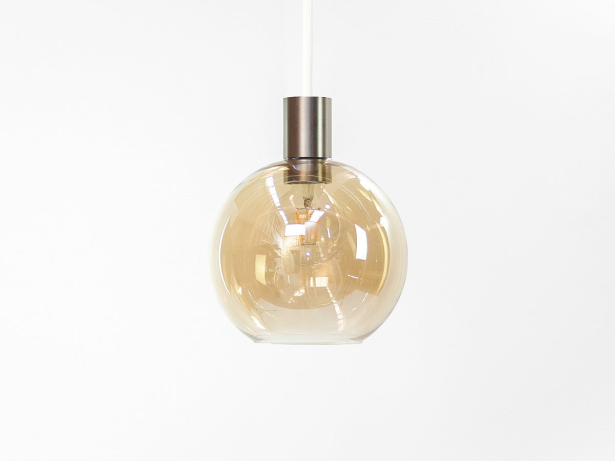 Apothecary 20cm Round Glass Fergus Pendant