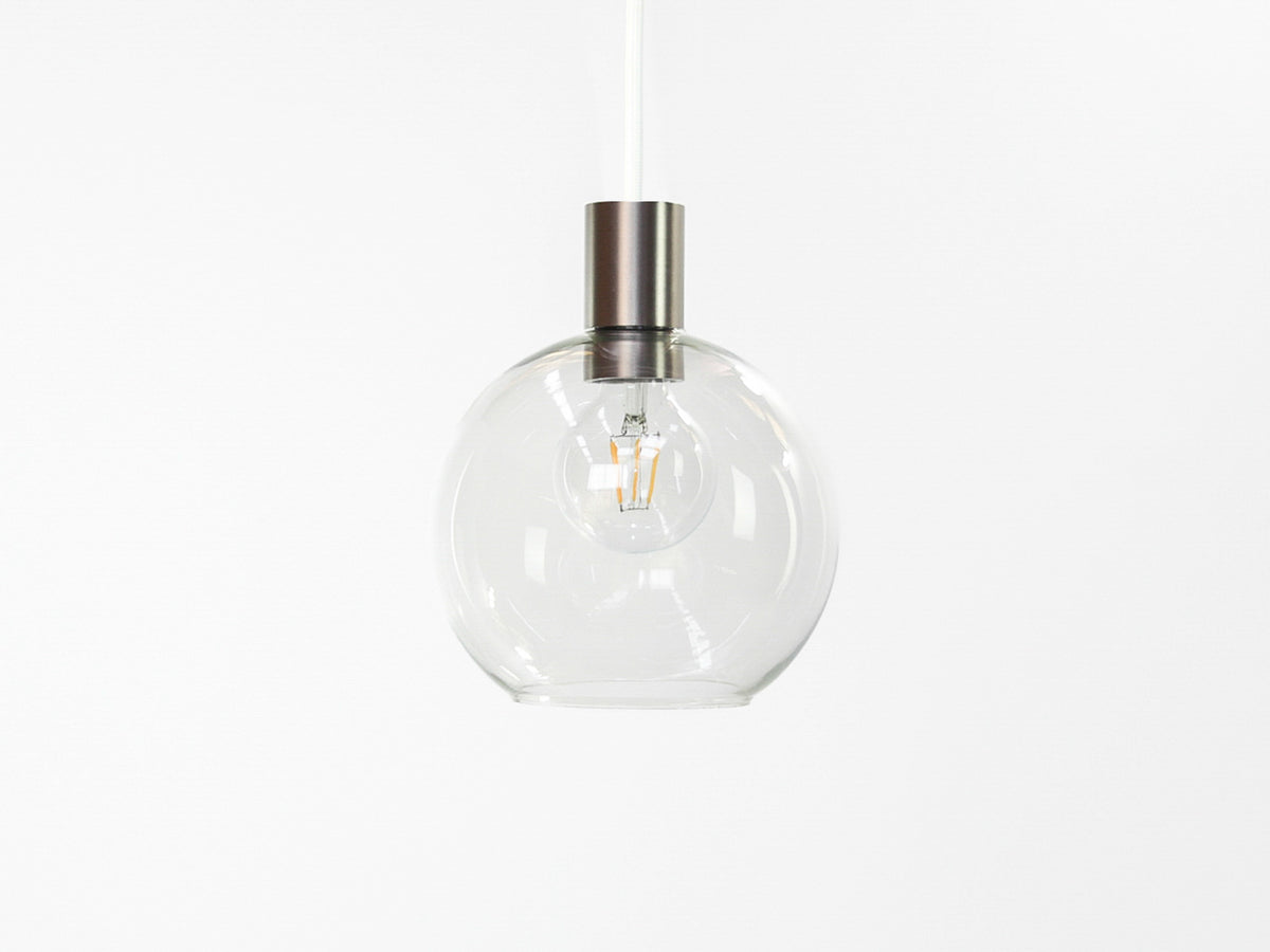 Apothecary 20cm Round Glass Fergus Pendant