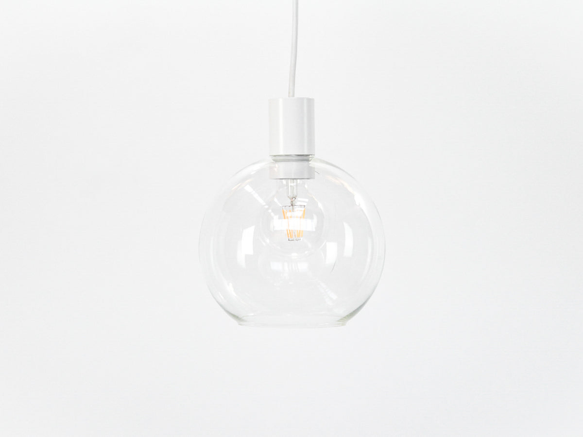 Apothecary 20cm Round Glass Fergus Pendant