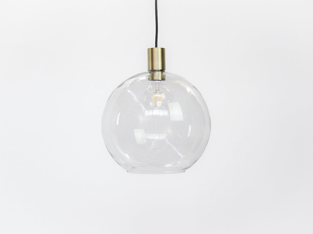 Apothecary 30cm Round Glass Fergus Pendant