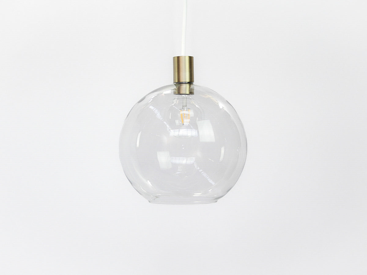 Apothecary 30cm Round Glass Fergus Pendant