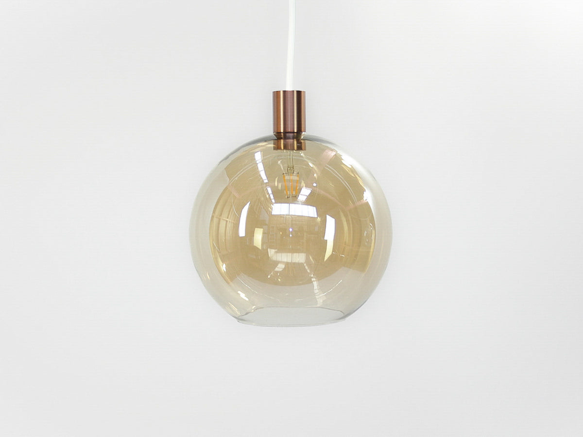 Apothecary 30cm Round Glass Fergus Pendant