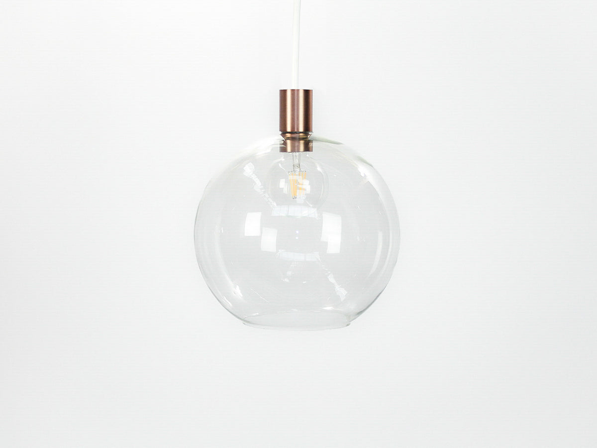 Apothecary 30cm Round Glass Fergus Pendant