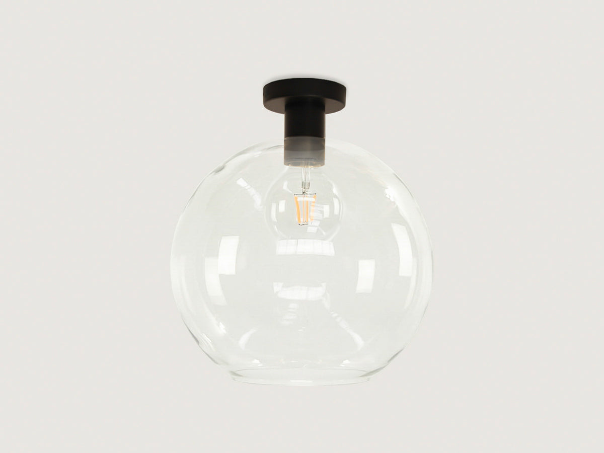 Fixed Fergus with Apothecary 30cm Round Glass Shade