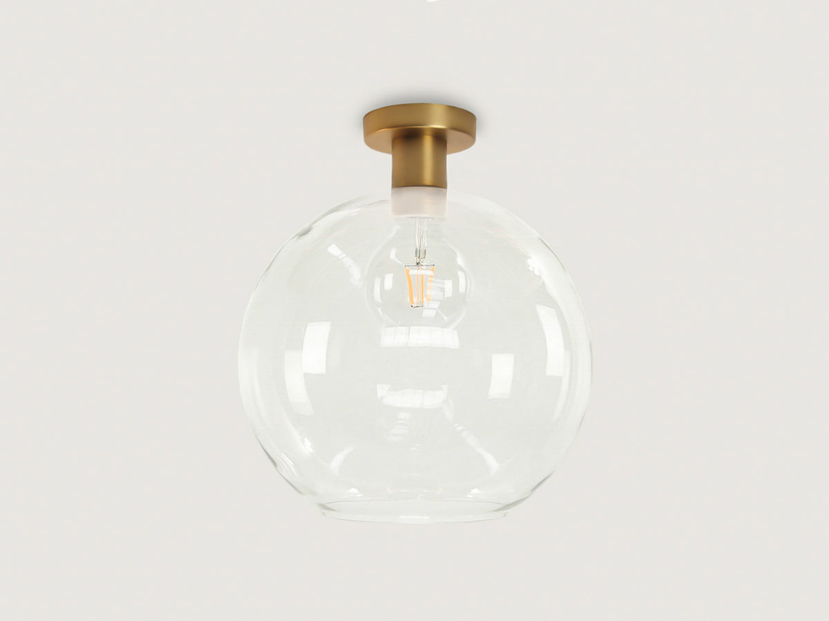 Fixed Fergus with Apothecary 30cm Round Glass Shade