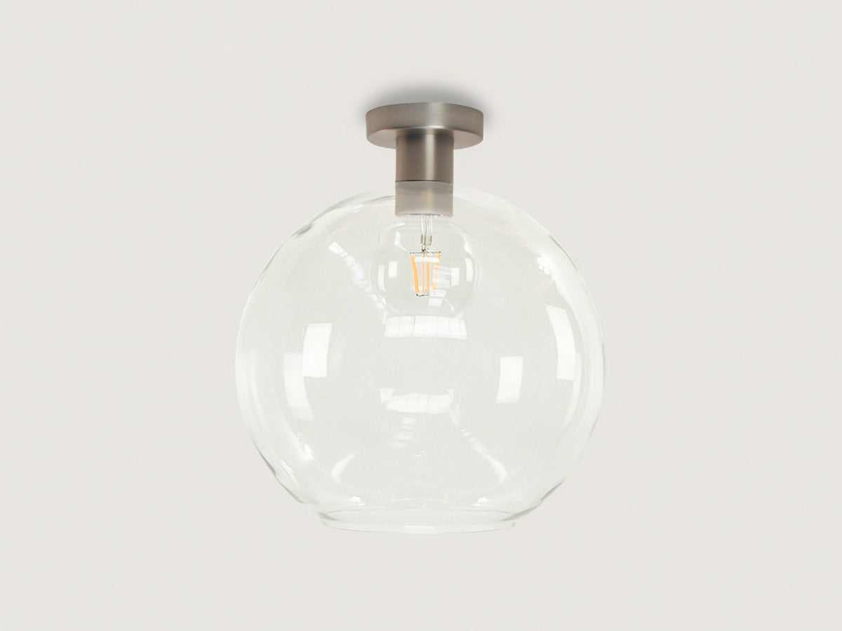 Fixed Fergus with Apothecary 30cm Round Glass Shade