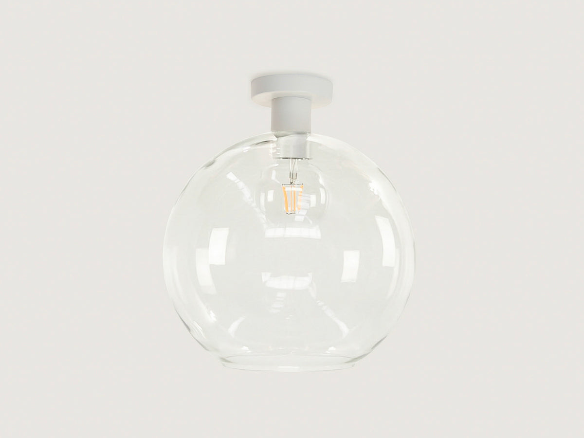 Fixed Fergus with Apothecary 30cm Round Glass Shade