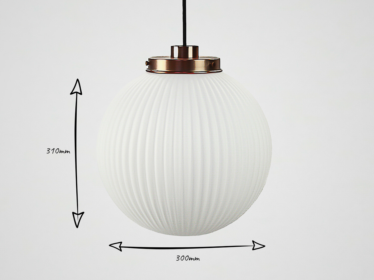 Alfie 30cm Opal Glass Pendant