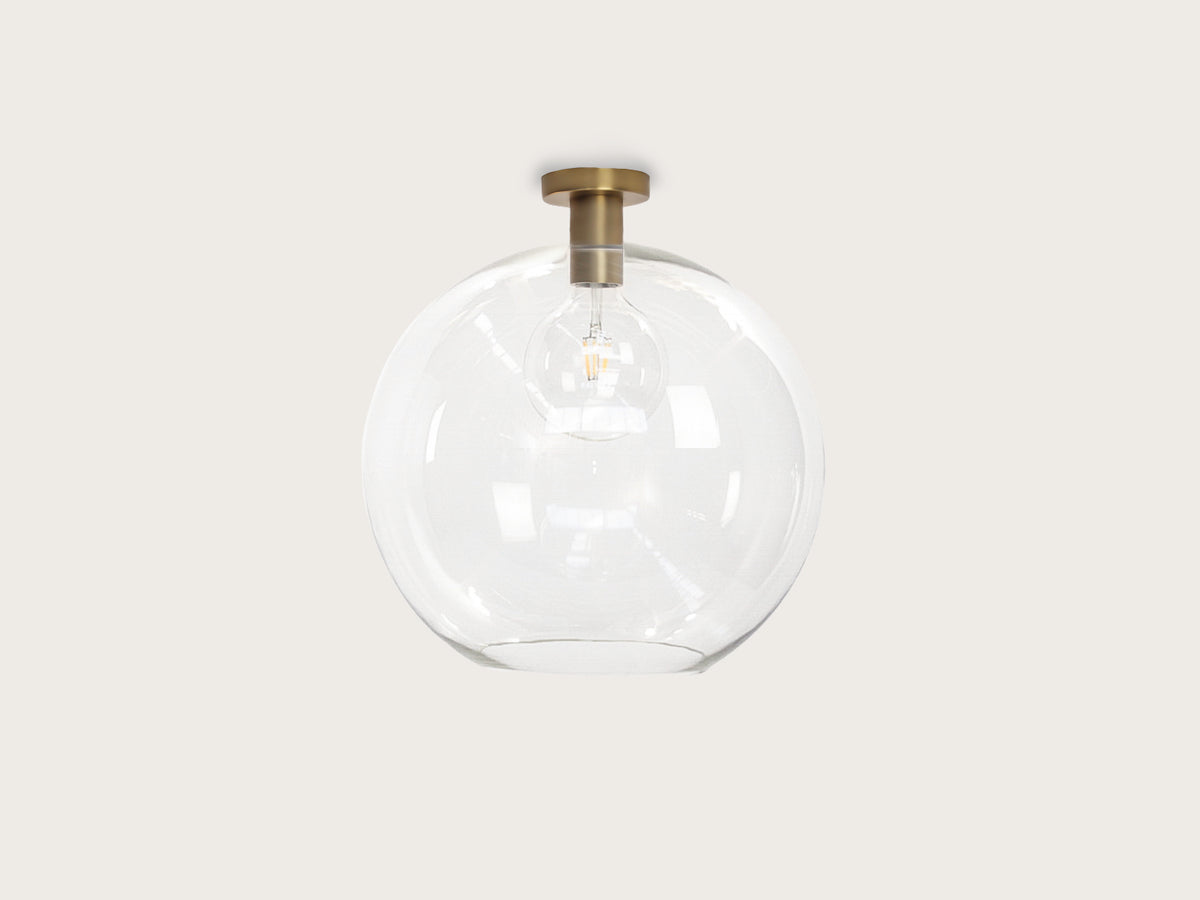 Fixed Fergus with Apothecary 40cm Round Glass Shade