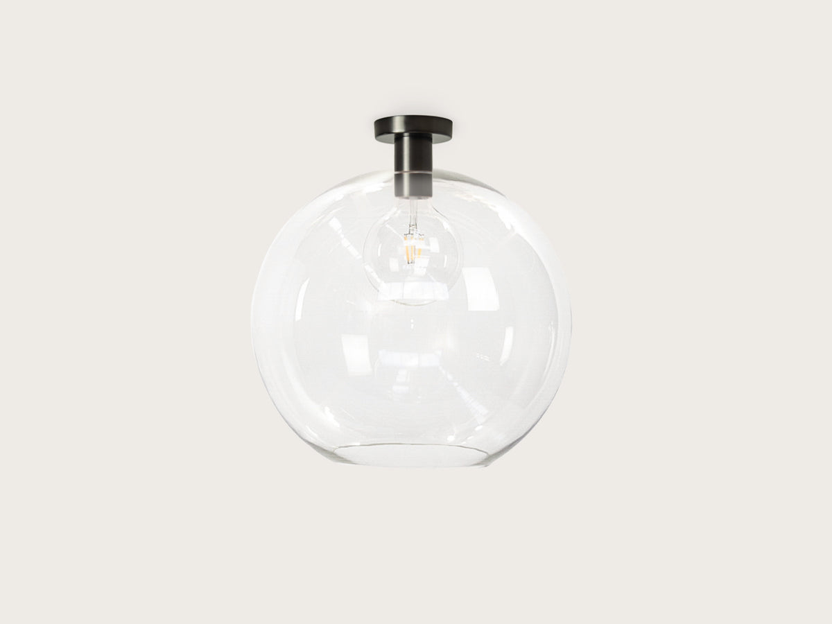 Fixed Fergus with Apothecary 40cm Round Glass Shade