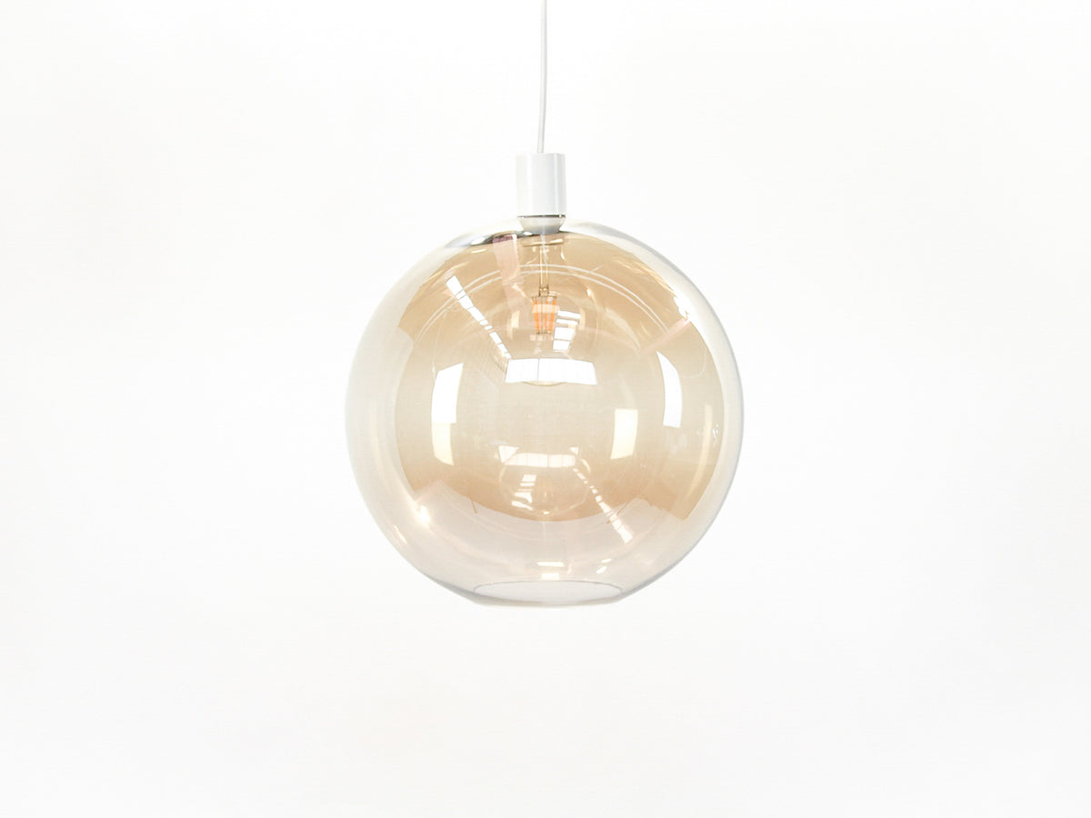 Apothecary 40cm Round Glass Fergus Pendant