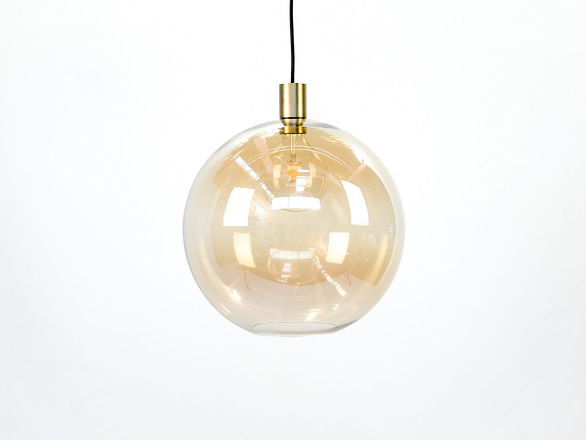Apothecary 40cm Round Glass Fergus Pendant