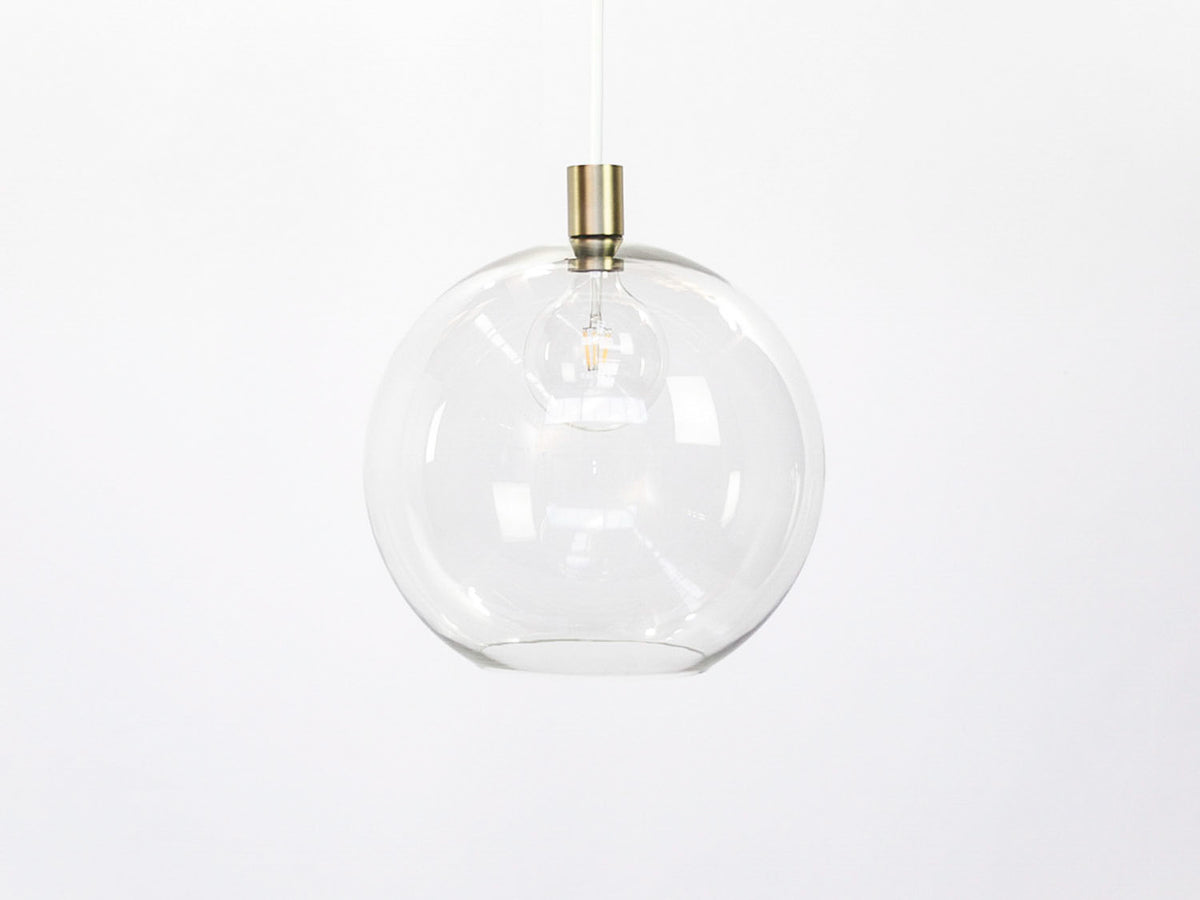 Apothecary 40cm Round Glass Fergus Pendant