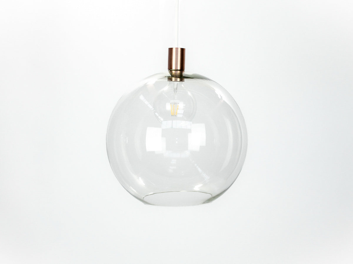 Apothecary 40cm Round Glass Fergus Pendant