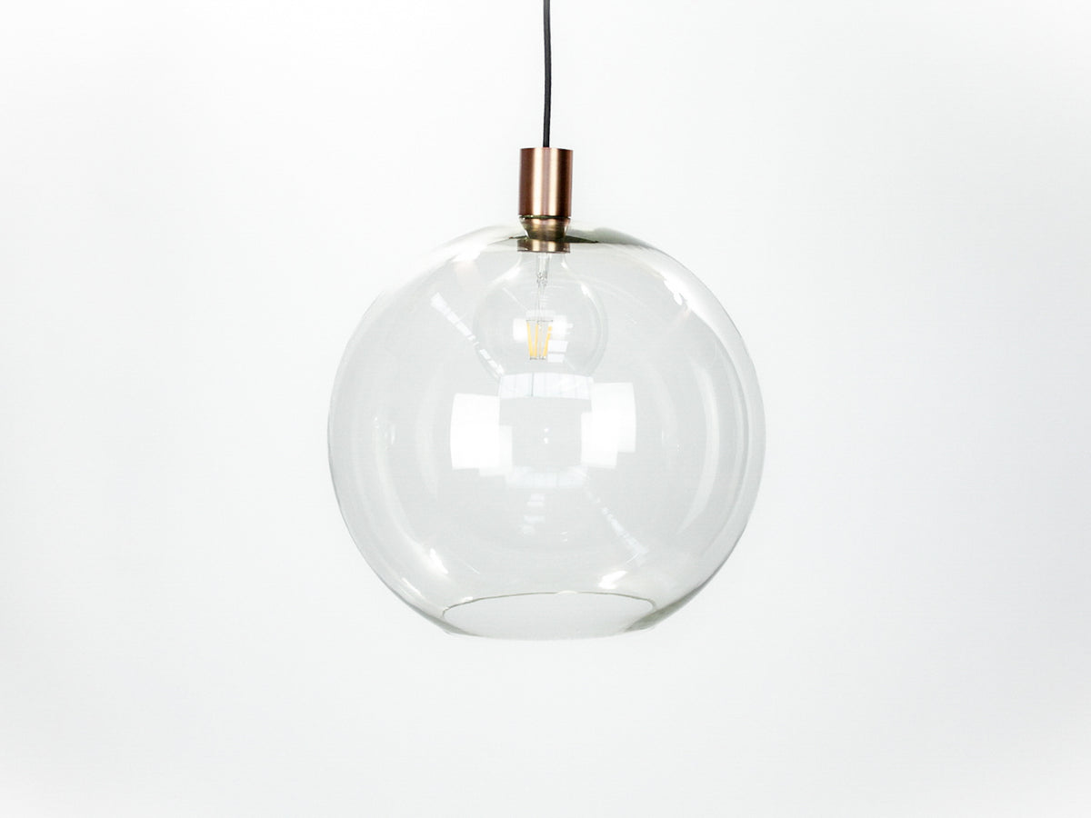 Apothecary 40cm Round Glass Fergus Pendant