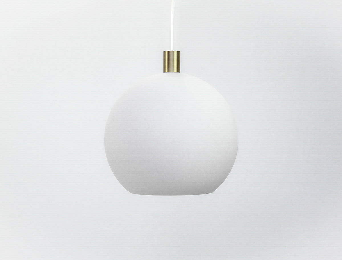 Apothecary 40cm Round Opal Glass Fergus Pendant