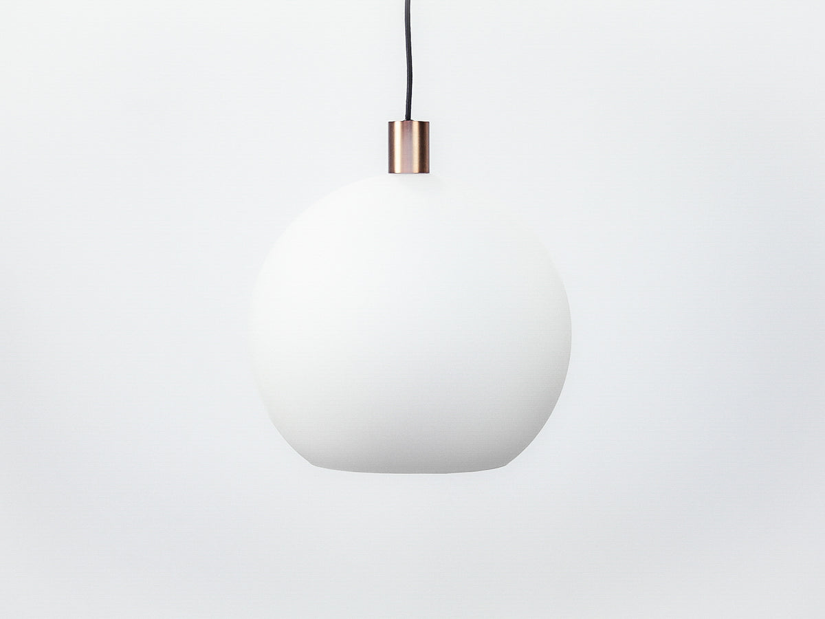 Apothecary 40cm Round Opal Glass Fergus Pendant