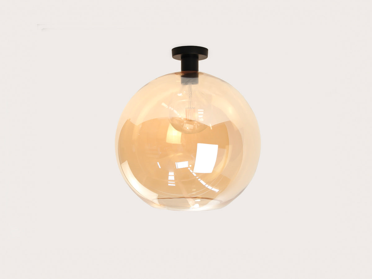 Fixed Fergus with Apothecary 40cm Round Glass Shade