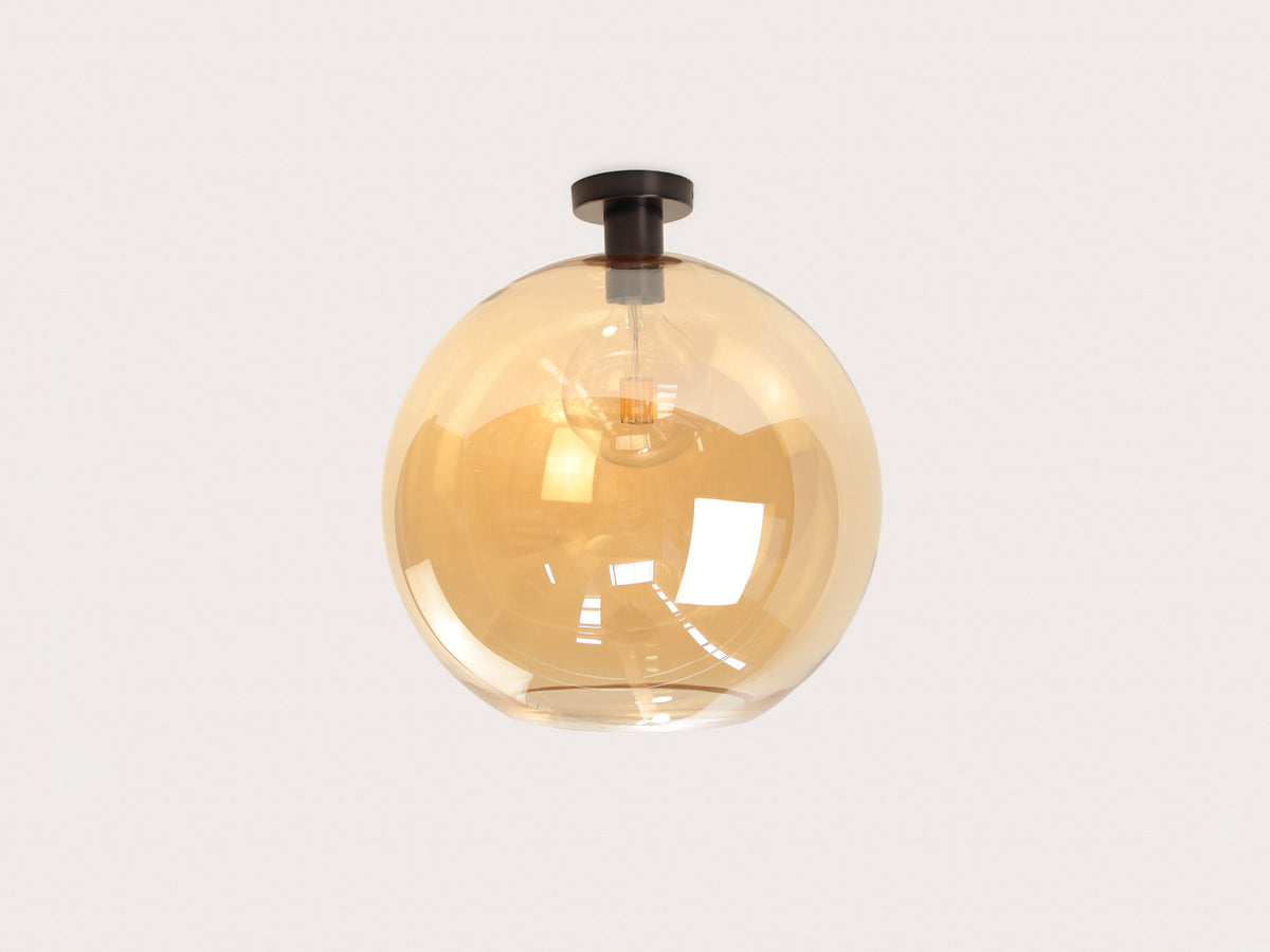 Fixed Fergus with Apothecary 40cm Round Glass Shade