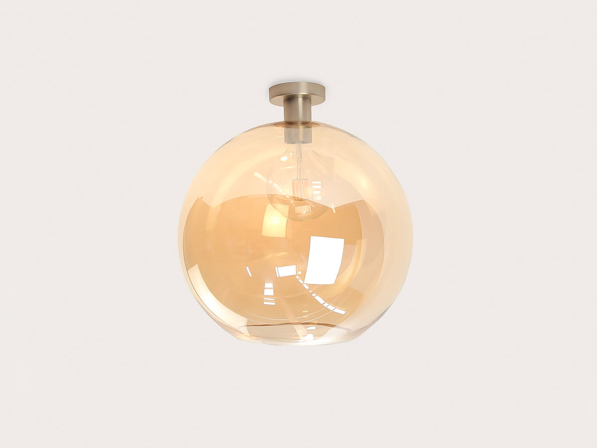 Fixed Fergus with Apothecary 40cm Round Glass Shade