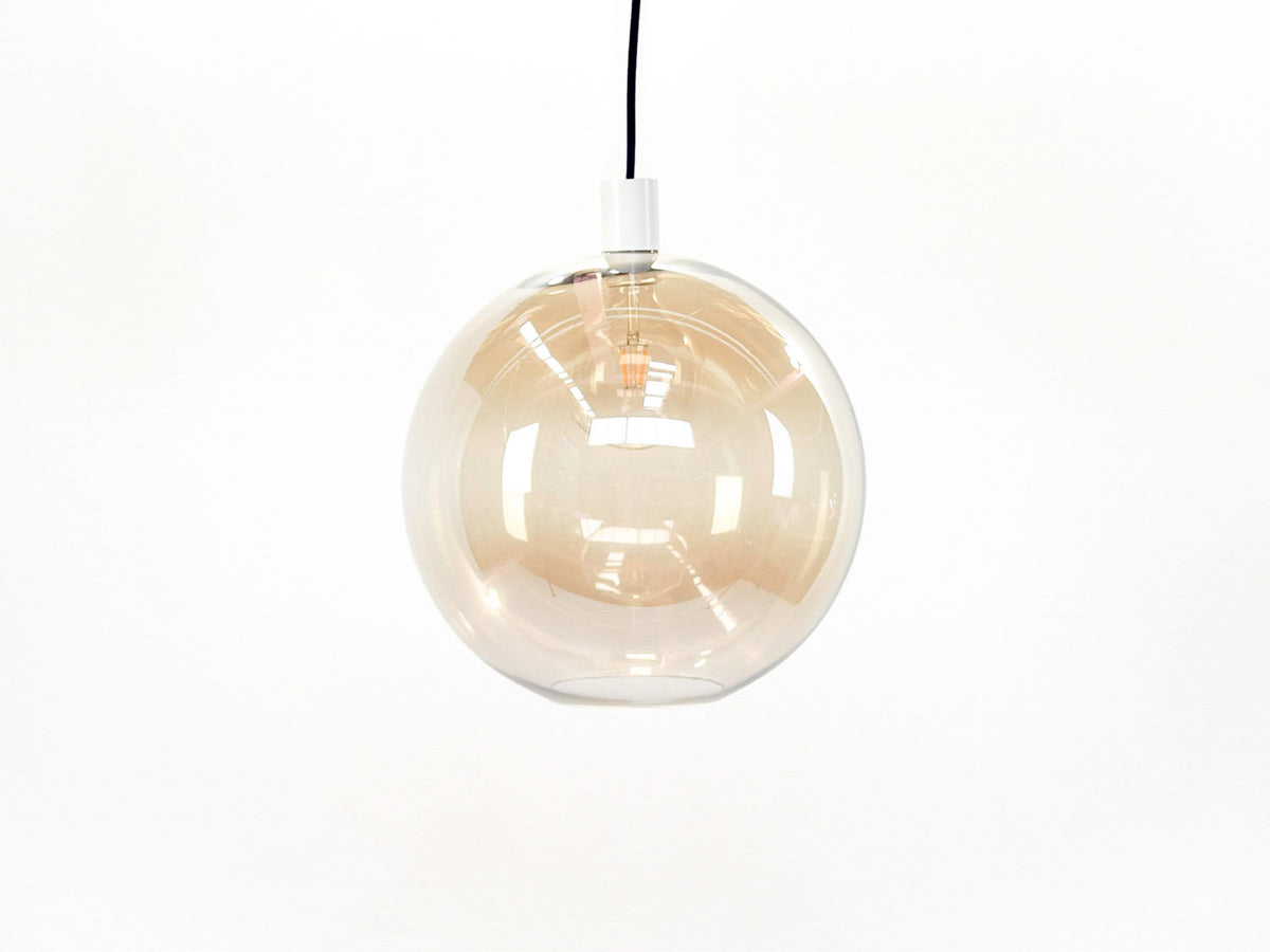 Apothecary 40cm Round Glass Fergus Pendant