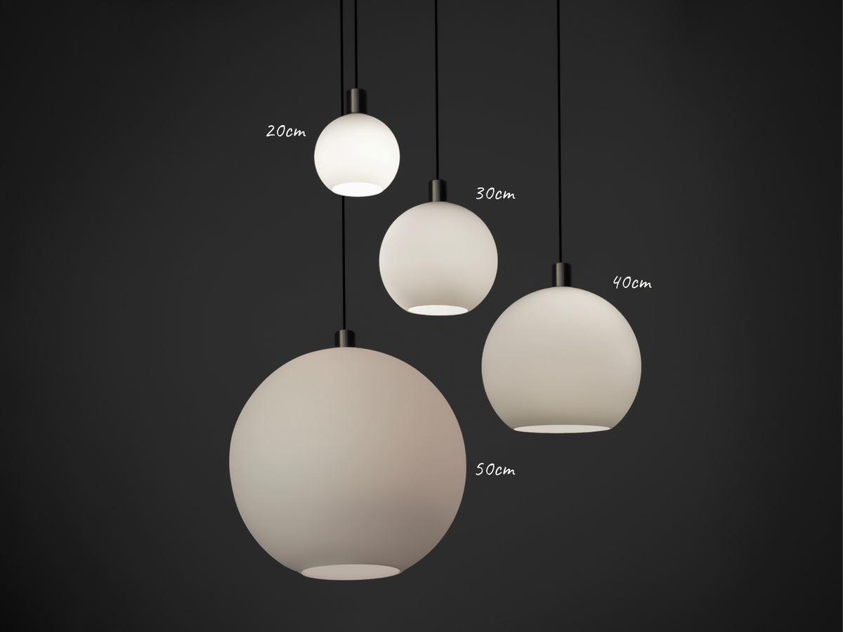 Apothecary 50cm Round Opal Glass Fergus Rodded Pendant