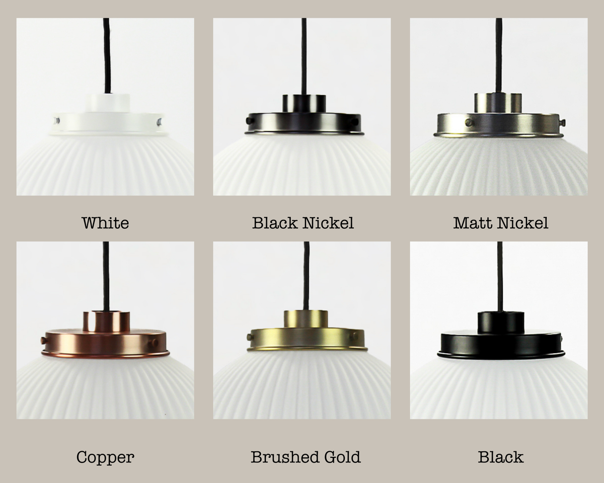 Alfie 20cm Opal Glass Pendant