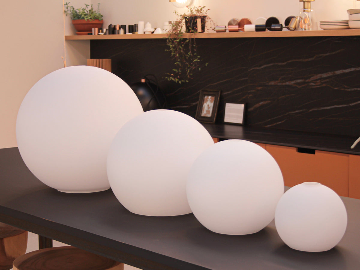 Apothecary 50cm Round Opal Glass Fergus Rodded Pendant