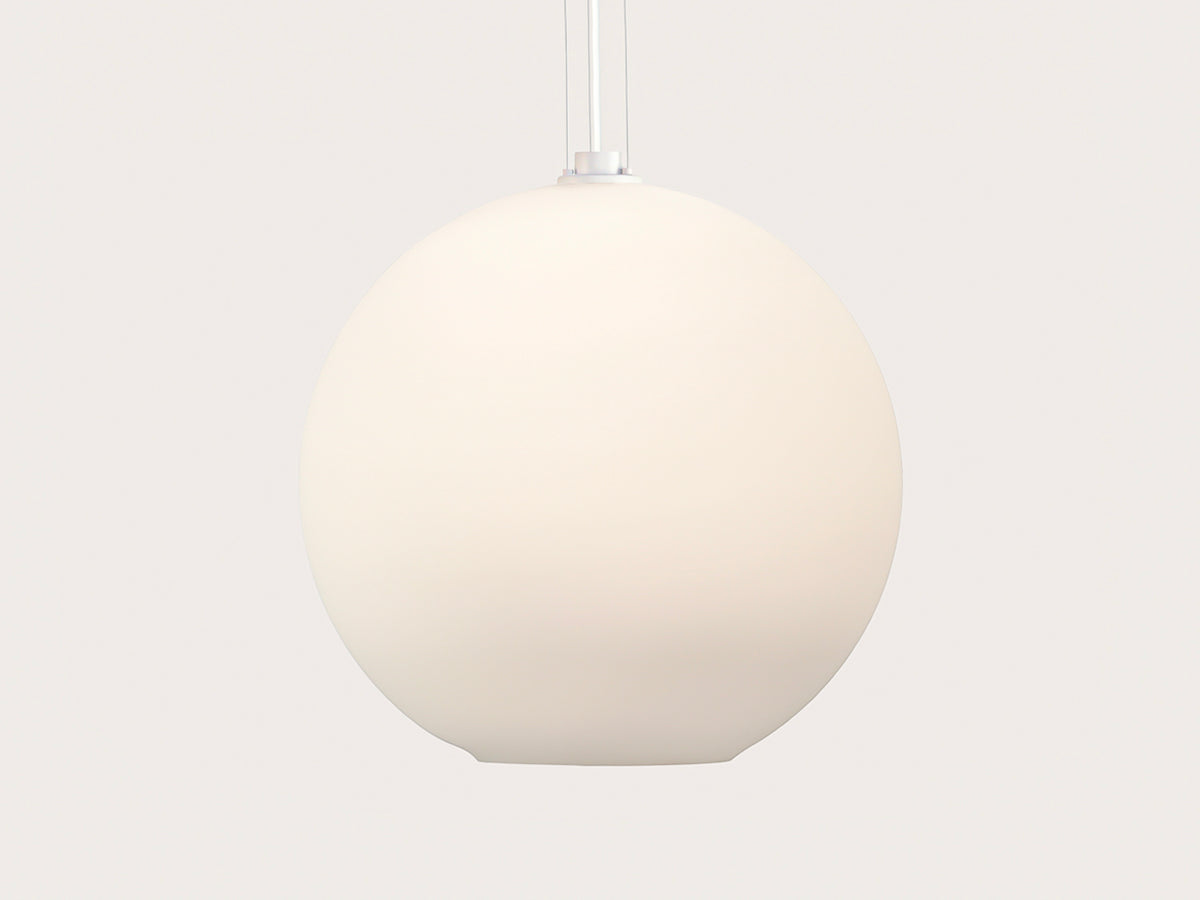 Apothecary 50cm Round Opal Glass Wire Suspension Pendant