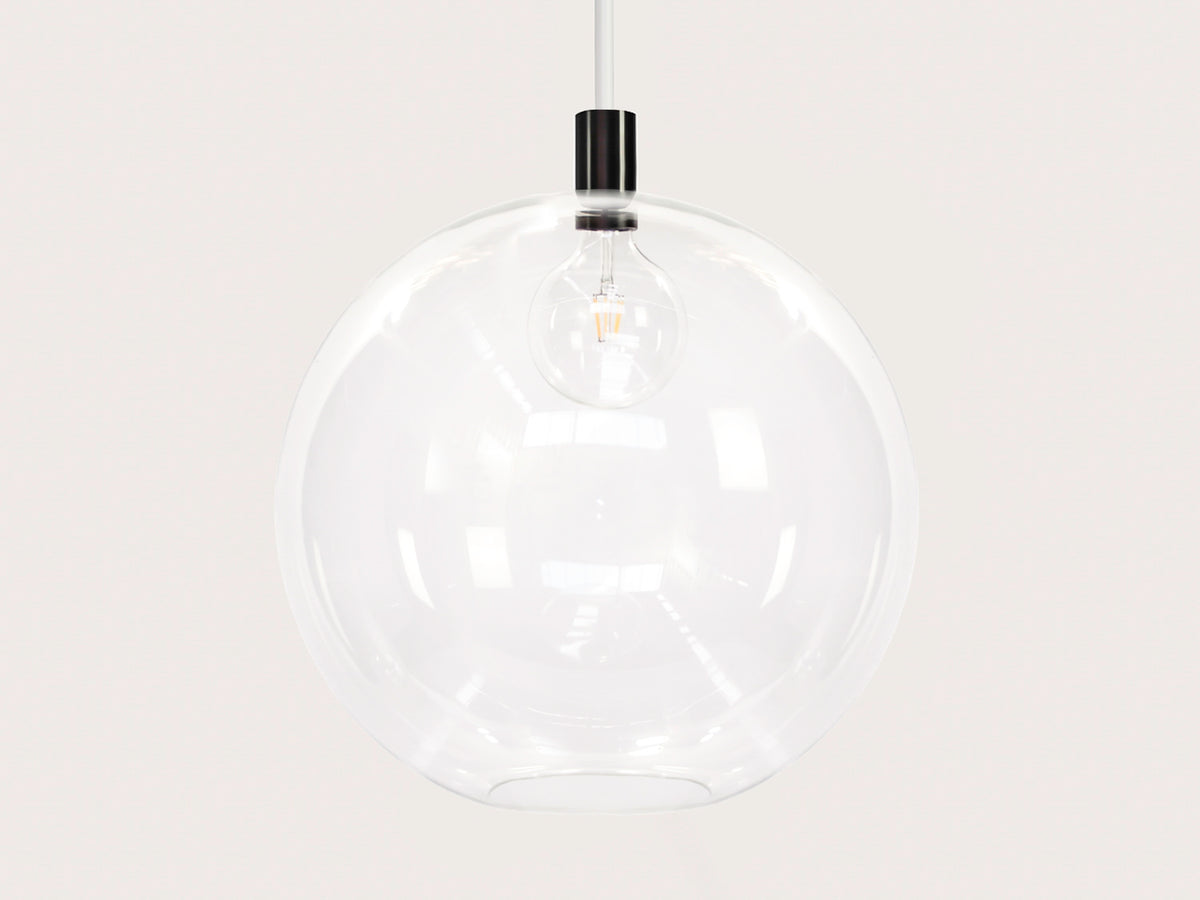 Apothecary 50cm Round Glass Fergus Rodded Pendant