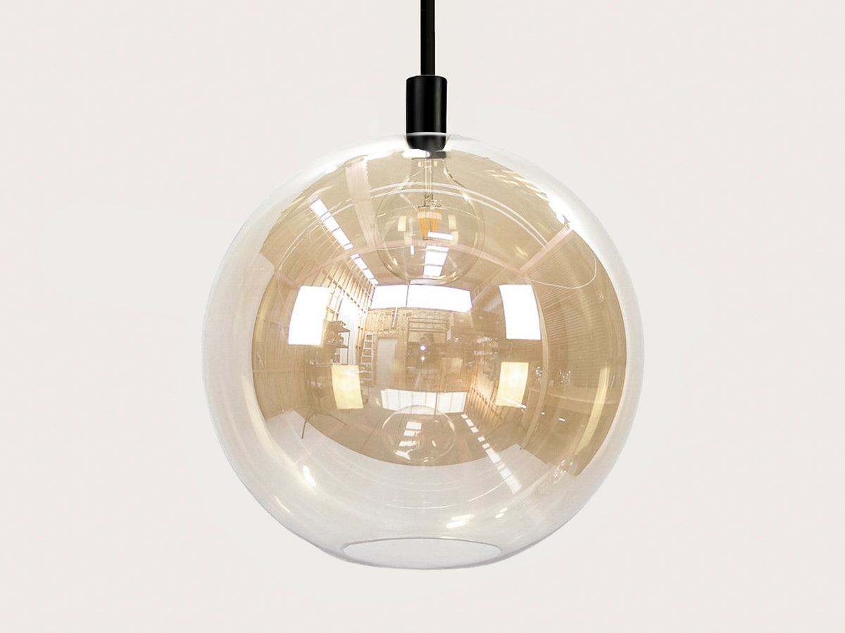 Apothecary 50cm Round Glass Fergus Rodded Pendant