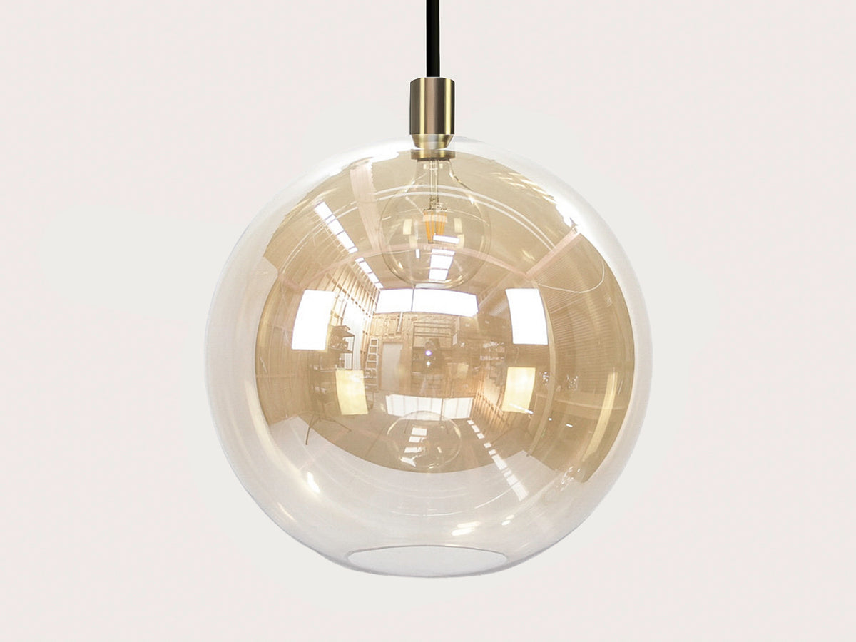 Apothecary 50cm Round Glass Fergus Rodded Pendant
