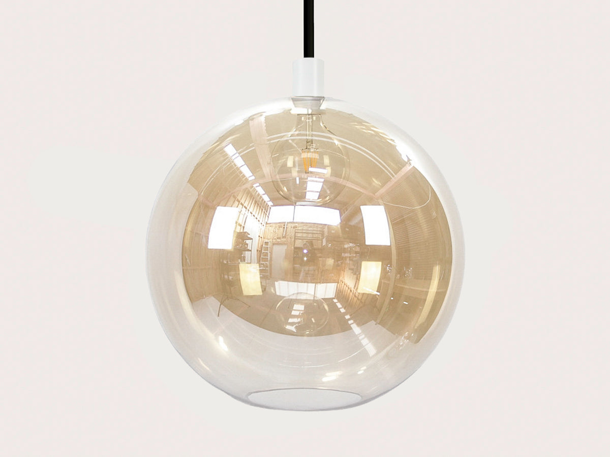 Apothecary 50cm Round Glass Fergus Rodded Pendant