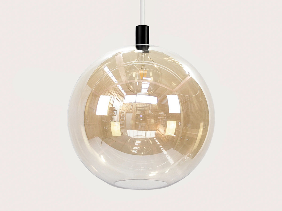 Apothecary 50cm Round Glass Fergus Rodded Pendant